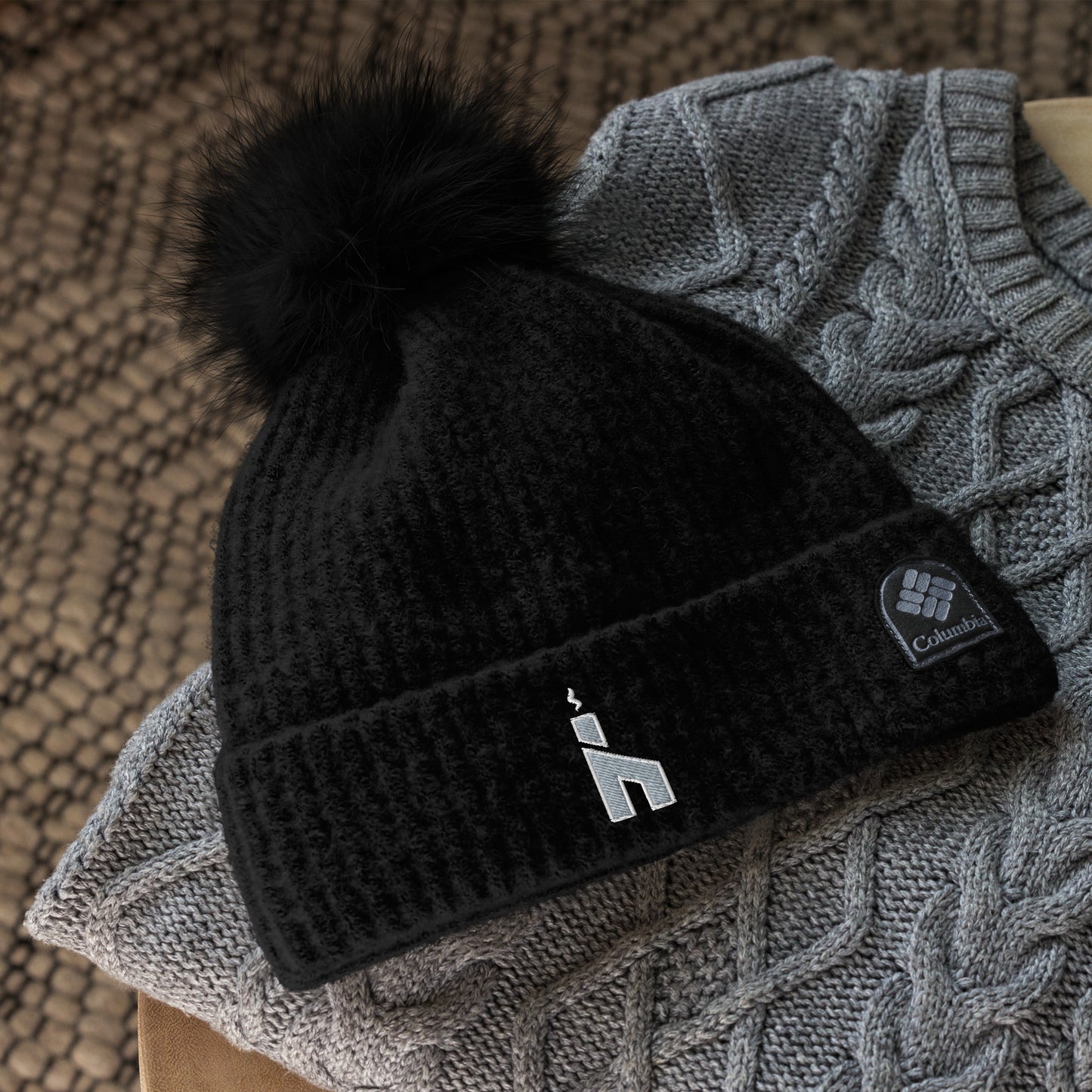 Columbia Pom Beanie - Icon Logo